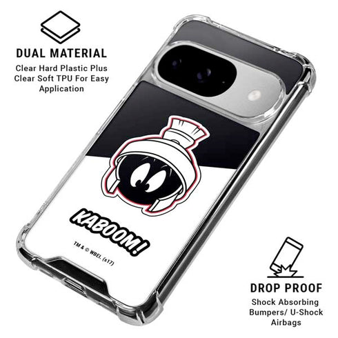 Looney Tunes Retro Marvin The Martian Google Pixel 10 Clear Case